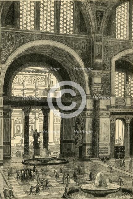 'Baths of Caracalla (restored)', 1890.   Creator: Unknown.