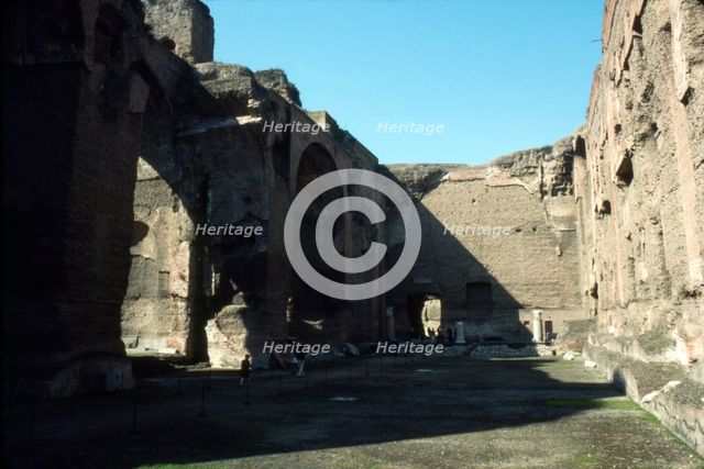 Baths of Caracalla, Rome, c20th century. Artist: CM Dixon.