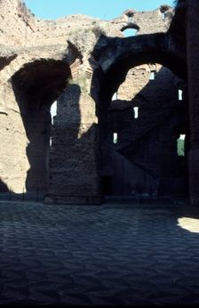 Baths of Caracalla, Rome, c20th century. Artist: CM Dixon