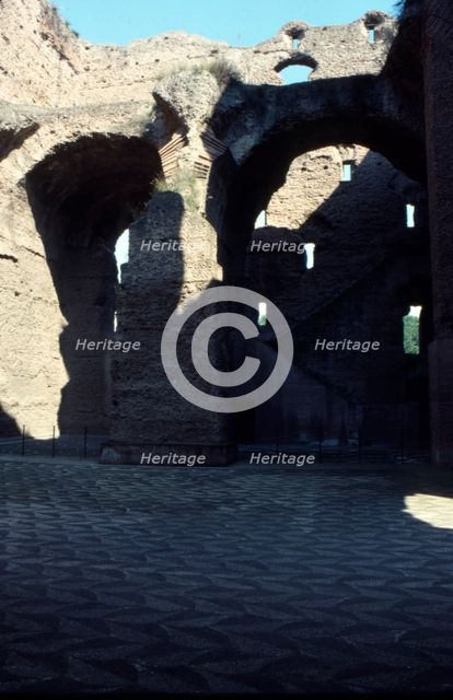 Baths of Caracalla, Rome, c20th century. Artist: CM Dixon.