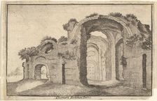Baths of Diocletian, Rome, 17th century. Creator: Wenceslaus Hollar