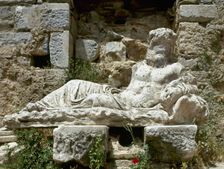 Baths of Faustina, Miletus, Aydin province, Anatolia, Turkey, Imperial era (1999). Creator: LTL