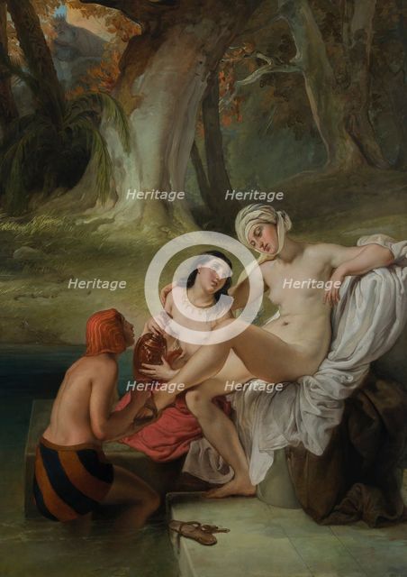 Bathseba im Bade, 1845.