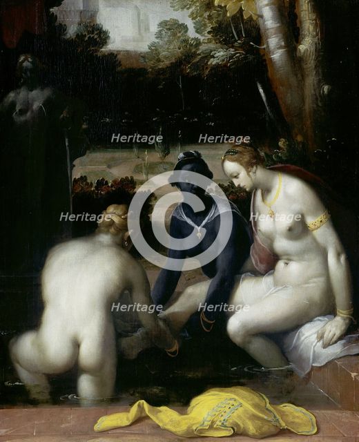 Bathsheba at her Toilet, 1594. Creator: Cornelis Cornelisz van Haarlem.