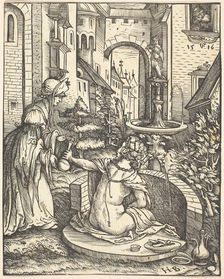 Bathsheba at Her Bath, 1519. Creator: Hans Burgkmair, the Elder
