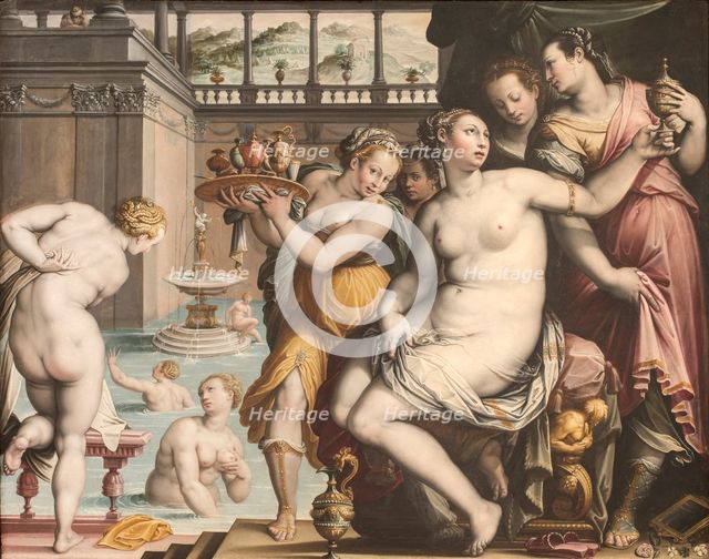 Bathsheba at Her Bath, 1573-1574. Creator: Zucchi, Jacopo (c. 1541-c. 1590).