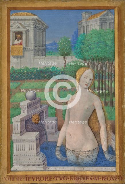 Bathsheba Bathing, 1498-1499. Creator: Jean Bourdichon.