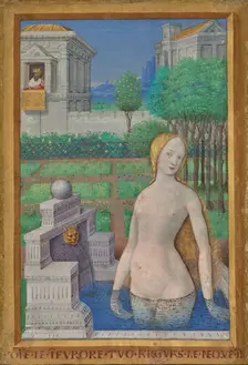 Bathsheba Bathing, 1498-1499. Creator: Jean Bourdichon