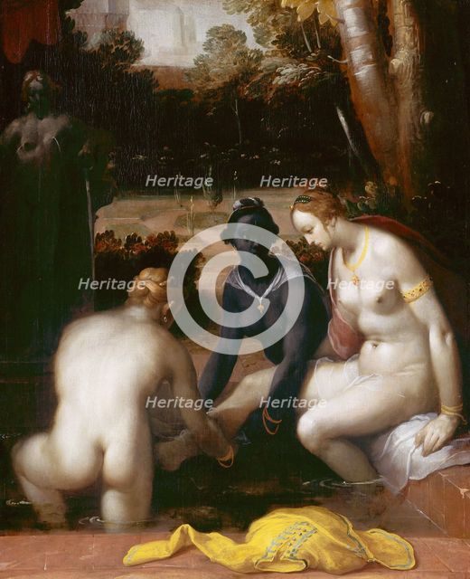 Bathsheba bathing, 1594. Artist: Haarlem, Cornelis Cornelisz., van (1562-1638)