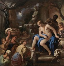 Bathsheba bathing, c1698. Creator: Luca Giordano