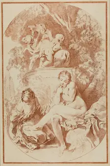Bathsheba, from A Collection of Prints in Imitation of Drawings, 1764, published 1778. Creator: William Wynne Ryland