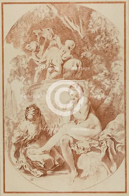 Bathsheba, from A Collection of Prints in Imitation of Drawings, 1764, published 1778. Creator: William Wynne Ryland.