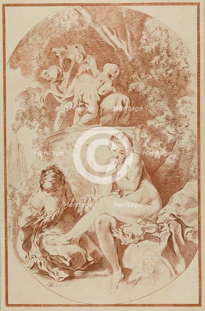 Bathsheba, from A Collection of Prints in Imitation of Drawings, 1764, published 1778. Creator: William Wynne Ryland.