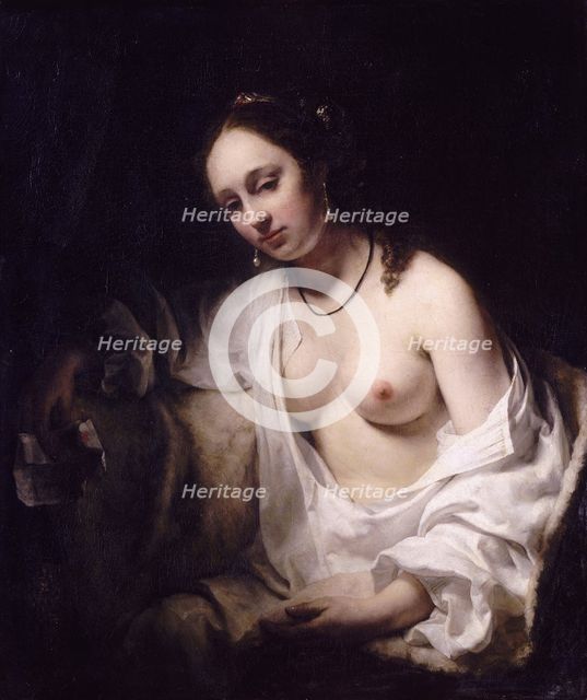 Bathsheba with King David's Letter, 1654. Artist: Drost, Willem (1633-1659)