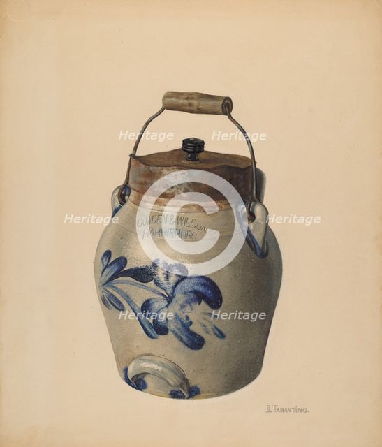 Batter Jug, c. 1938. Creator: John Tarantino.