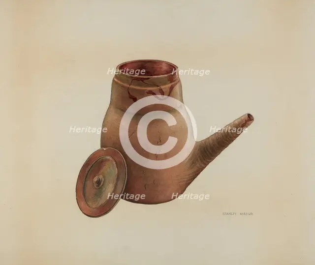 Batter Jug, c. 1938. Creator: Stanley Mazur.