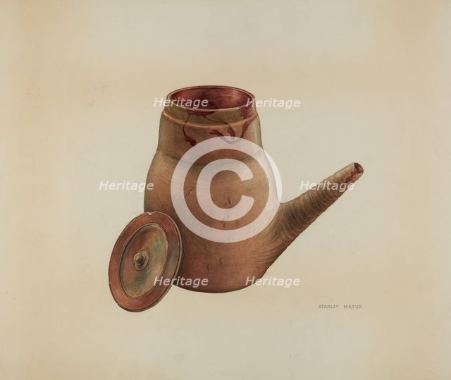 Batter Jug, c. 1938. Creator: Stanley Mazur.