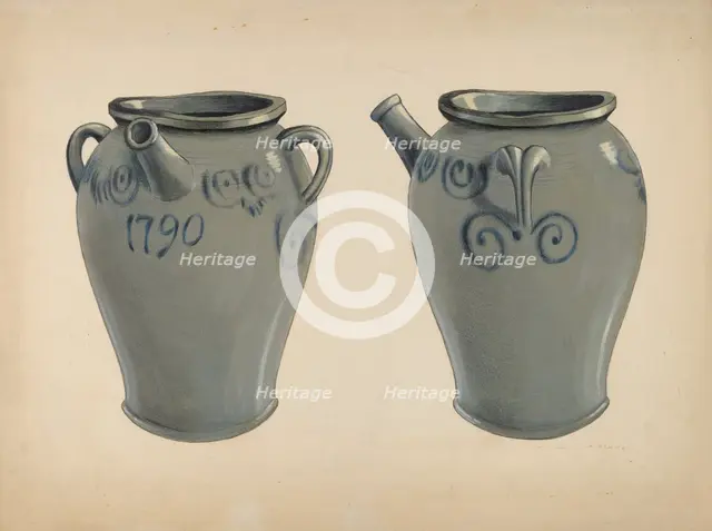 Batter Jar, c. 1936. Creator: Fred Weiss.