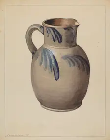 Batter Pitcher, c. 1937. Creator: J. Howard Iams