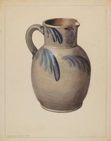 Batter Pitcher, c. 1937. Creator: J. Howard Iams