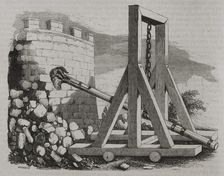 Battering ram - siege weapon, 1852. Creator: Unknown