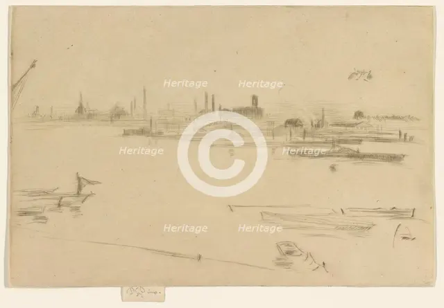 Battersea Morn, 1875. Creator: James Abbott McNeill Whistler.