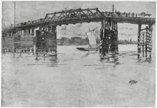Battersea Bridge, London, 19th century (1904).Artist: James Abbott McNeill Whistler