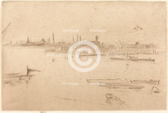 Battersea: Dawn, 1875. Creator: James Abbott McNeill Whistler.