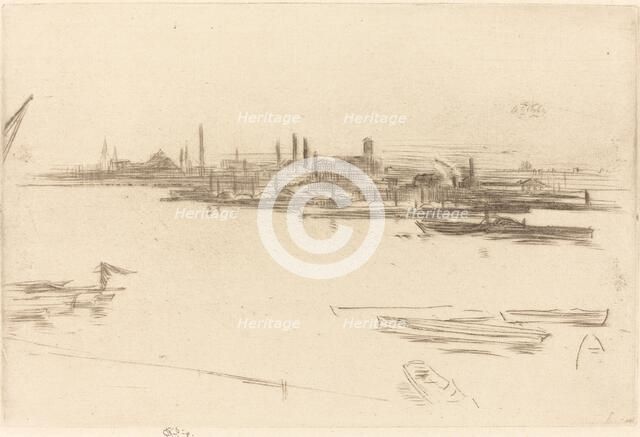 Battersea: Dawn, 1875. Creator: James Abbott McNeill Whistler.