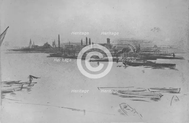 'Battersea, Dawn', 1877, (1904). Artist: James Abbott McNeill Whistler.