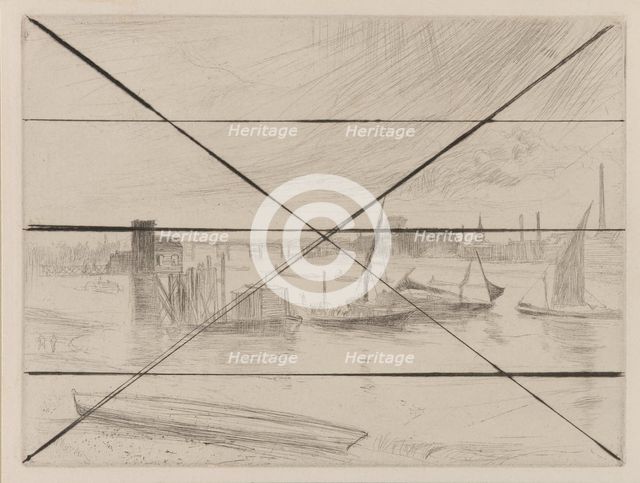 Battersea Dawn (Cadogan Pier), 1861. Creator: James Abbott McNeill Whistler.
