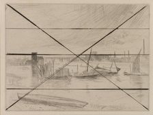 Battersea Dawn (Cadogan Pier), 1861. Creator: James Abbott McNeill Whistler