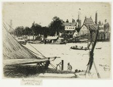 Battersea from Chelsea, 1888-89. Creator: Theodore Roussel