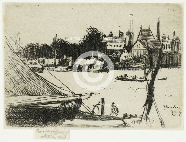 Battersea from Chelsea, 1888-89. Creator: Theodore Roussel.