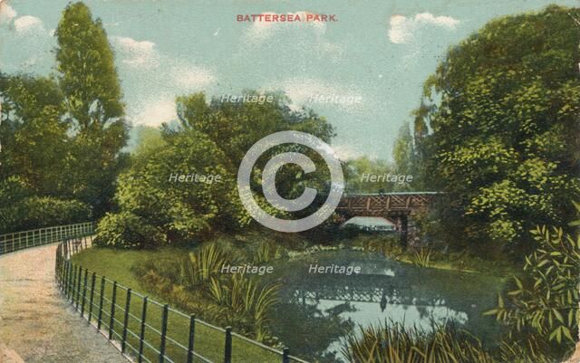 'Battersea Park', c1909. Artist: Unknown.