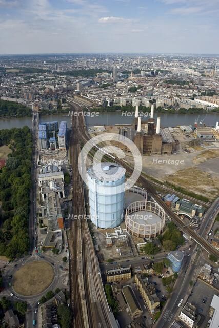 Battersea Power Station and Gasworks, London, 2006. Artist: Historic England Staff Photographer.
