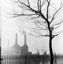Battersea Power Station, London, 1955. Creator: Henry Grant
