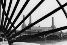 Battersea Power Station, London, c1950s. Creator: Arthur Charles Kirby Ware