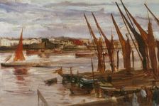 Battersea Reach, c. 1863. Creator: James Abbott McNeill Whistler