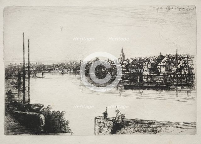 Battersea Reach. Creator: Francis Seymour Haden (British, 1818-1910).