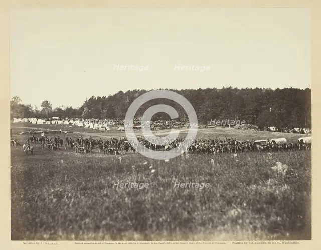 Battery A, Fourth U.S. Artillery, Robertson's Brigade, February 1864. Creator: James Gardner.