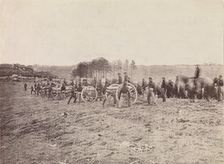 Battery Going into Action, Fredericksburg, December 13, 1862, 1862. Creator: Andrew Joseph Russell