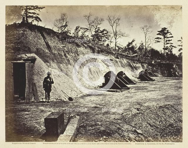 Battery No. 4, Near Yorktown, Virginia, May 1862. Creator: Wood & Gibson.