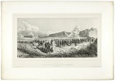 Battery no.14, from Souvenirs d’Italie: Expédition de Rome, 1859. Creator: Auguste Raffet