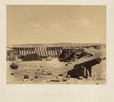Battery No. 22. From: Souvenir de la Guerre de Crimee, 1855. Creator: Langlois, Jean-Charles (1789-1870)