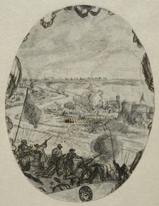 Battery shelling a city. Creator: Romeyn de Hooghe