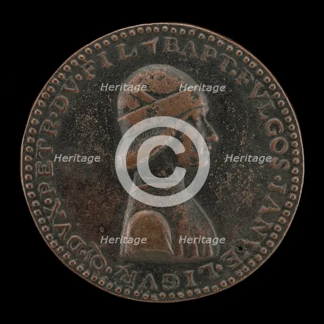 Battista II di Campofregoso, Doge of Genoa 1478-1483 [obverse]. Creator: Battista d'Elia da Genova.