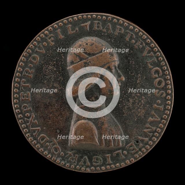 Battista II di Campofregoso, Doge of Genoa 1478-1483 [obverse]. Creator: Battista d'Elia da Genova.