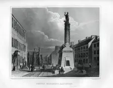 Battle Monument, Baltimore, Maryland, USA, 1855.Artist: Archer and Boilly