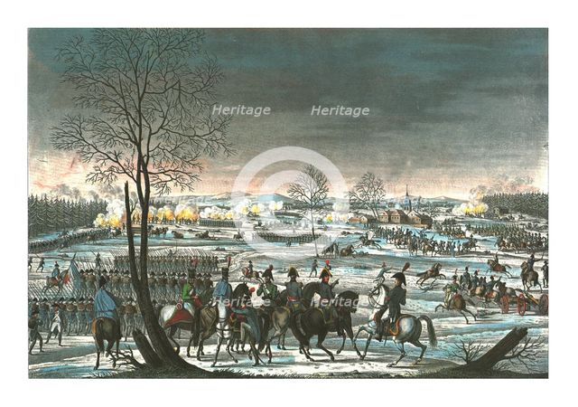 Battle near Hohenlinden, 3 December 1800, c1850).  Artist: Edme Bovinet.